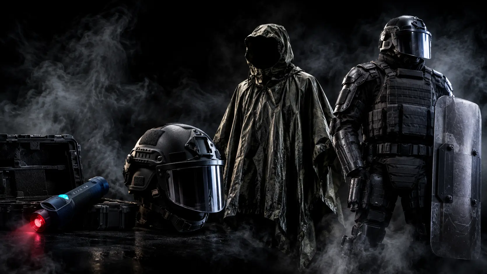 Tactical Gear in Smoke and Steel